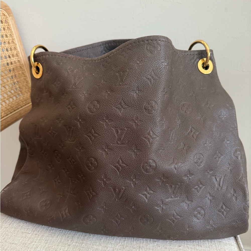 Louis Vuitton Terre Momogram Empreinte Artsy MM Bag Hobo Bag - Picture 2 of 7